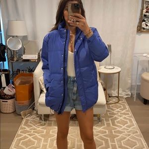 HM brand new blue puffer jacket